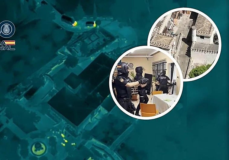 Imágenes de la operación policial que ha desarticulado una célula del cártel de los Balcanes en el Levante.