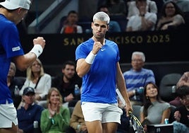 Carlos Alcaraz, en la Laver Cup.