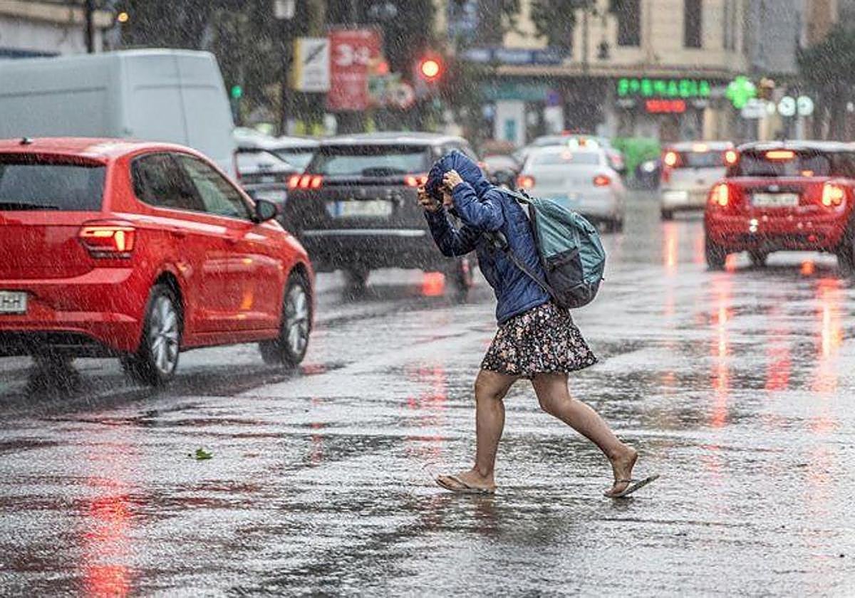 Lluvias en Valencia.