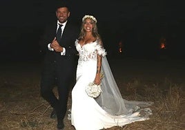 Pablo López y Laura Rubio el día de su boda.