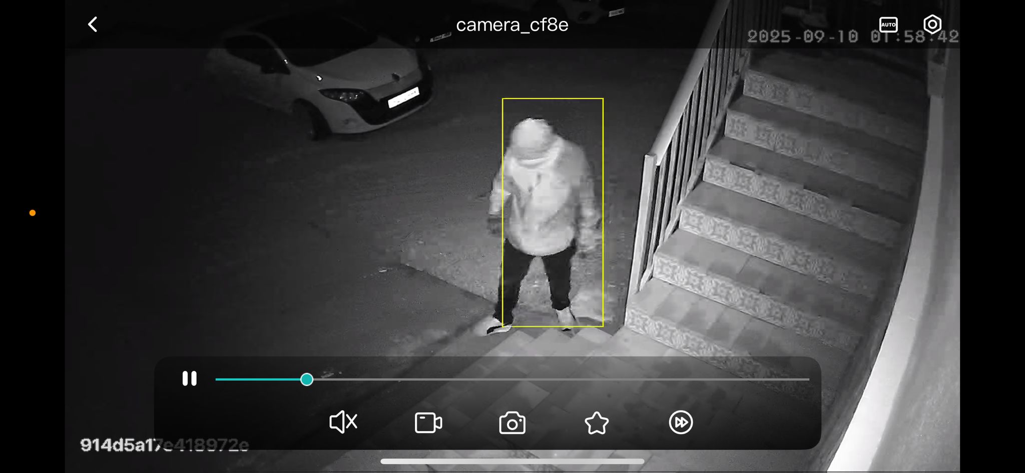 Imagen del ladrón captada por una cámara de seguridad.