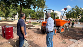 Moncofa amplía las opciones de juego y ocio infantil con una tirolina de 23 metros en la avenida Primero de Mayo