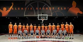 Plantilla del Valencia Basket masculino.