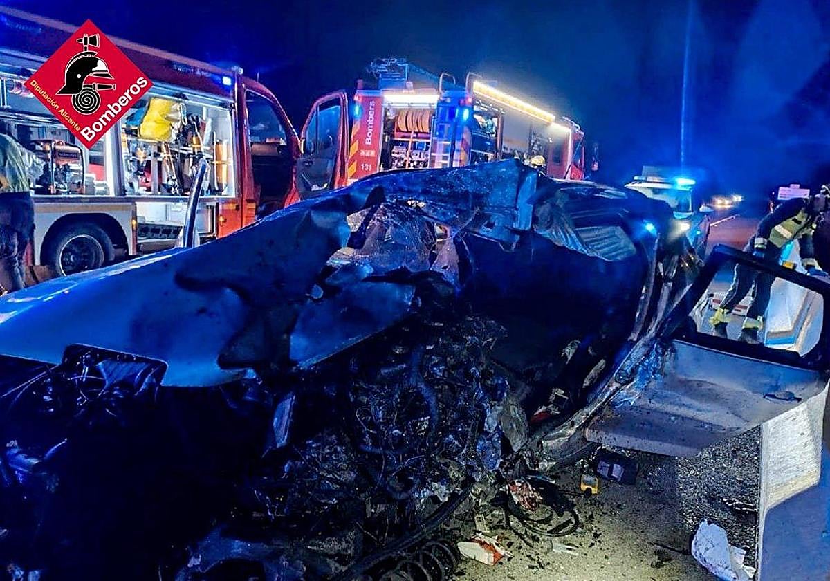 Accidente de coche en Benissa.
