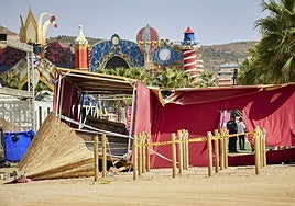 La inspección de las instalaciones al día siguiente de la tragedia.