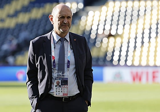 Rafael Louzán, presiente de la Federación Española de Fútbol.