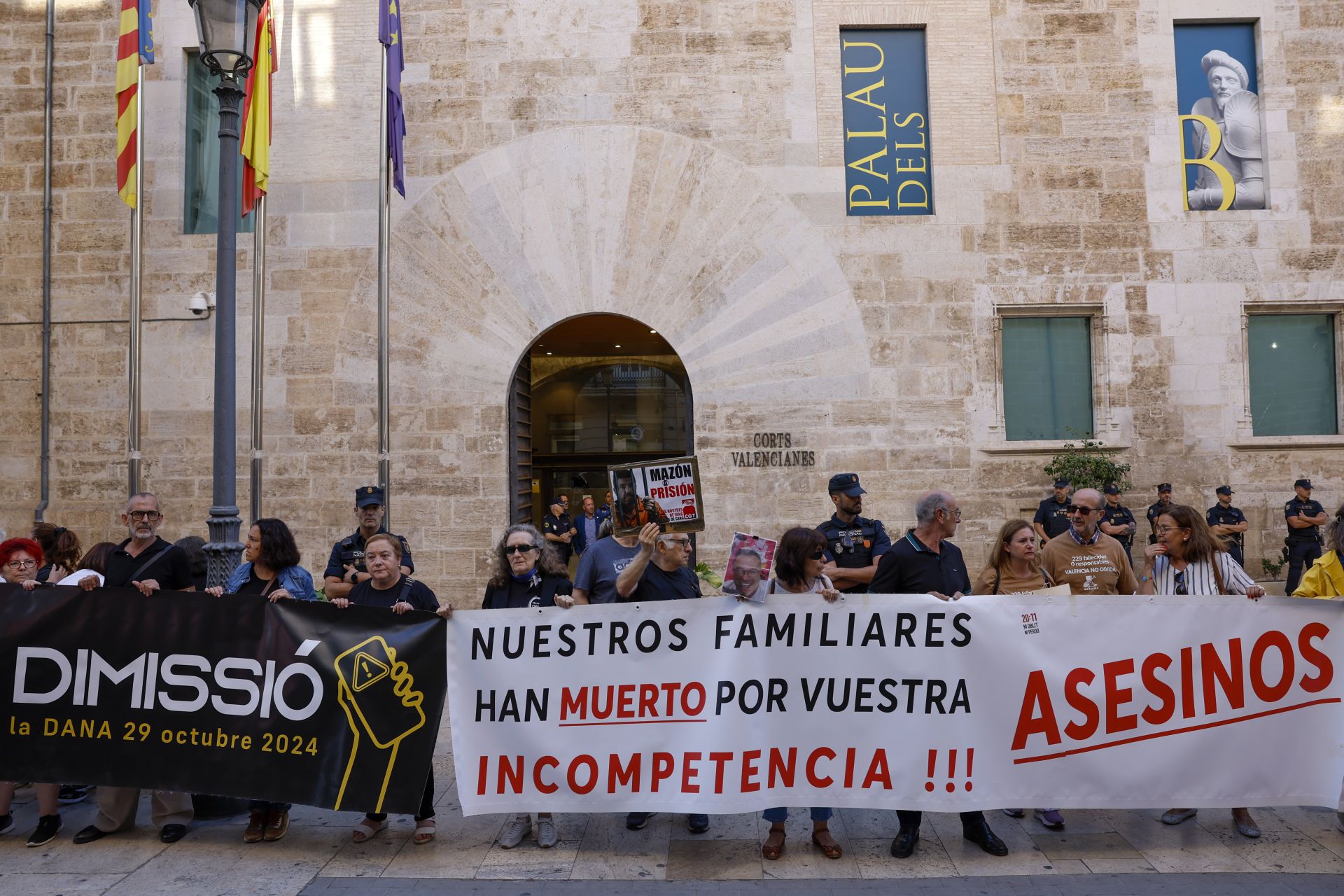 Las víctimas vuelven a pedir la dimisión de Mazón a las puertas de Les Corts