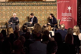 Kallifatides en la primera jornada de 'Gandia Pensa'.