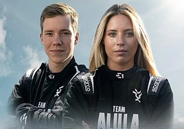 La valenciana Nerea Martí, junto a Andrè Solvang.