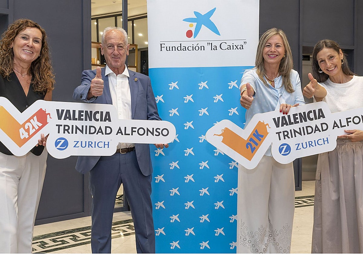 Imágenes de la presentación de las categorías inclusivas del medio maratón.