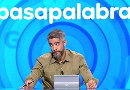 Roberto Leal, en el plató de 'Pasapalabra'.