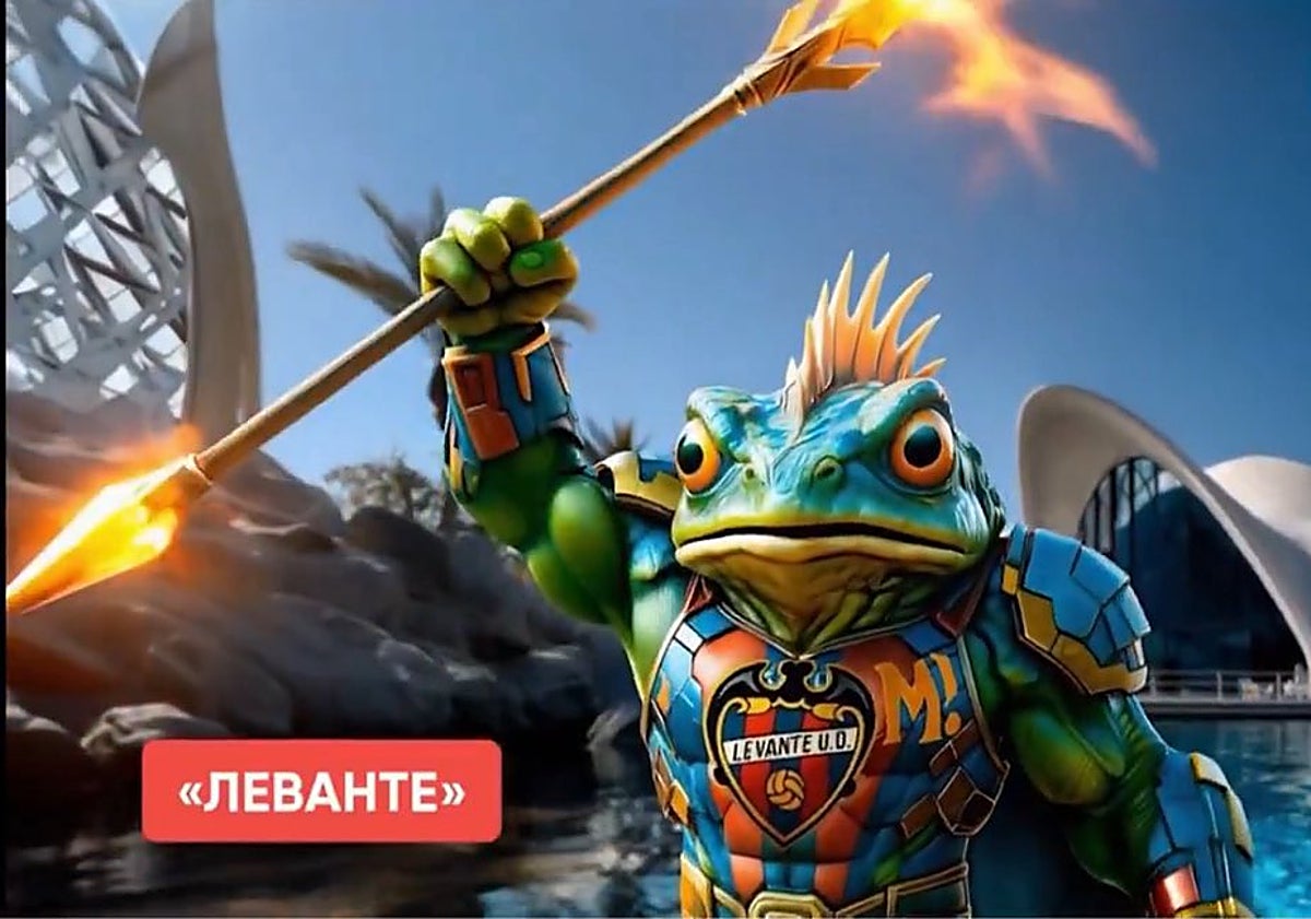 Imagen principal - Las virales representaciones que hace la IA rusa del Levante, Villarreal y Elche.