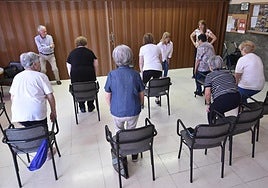 Clase de gimnasia, en una imagen de archivo.