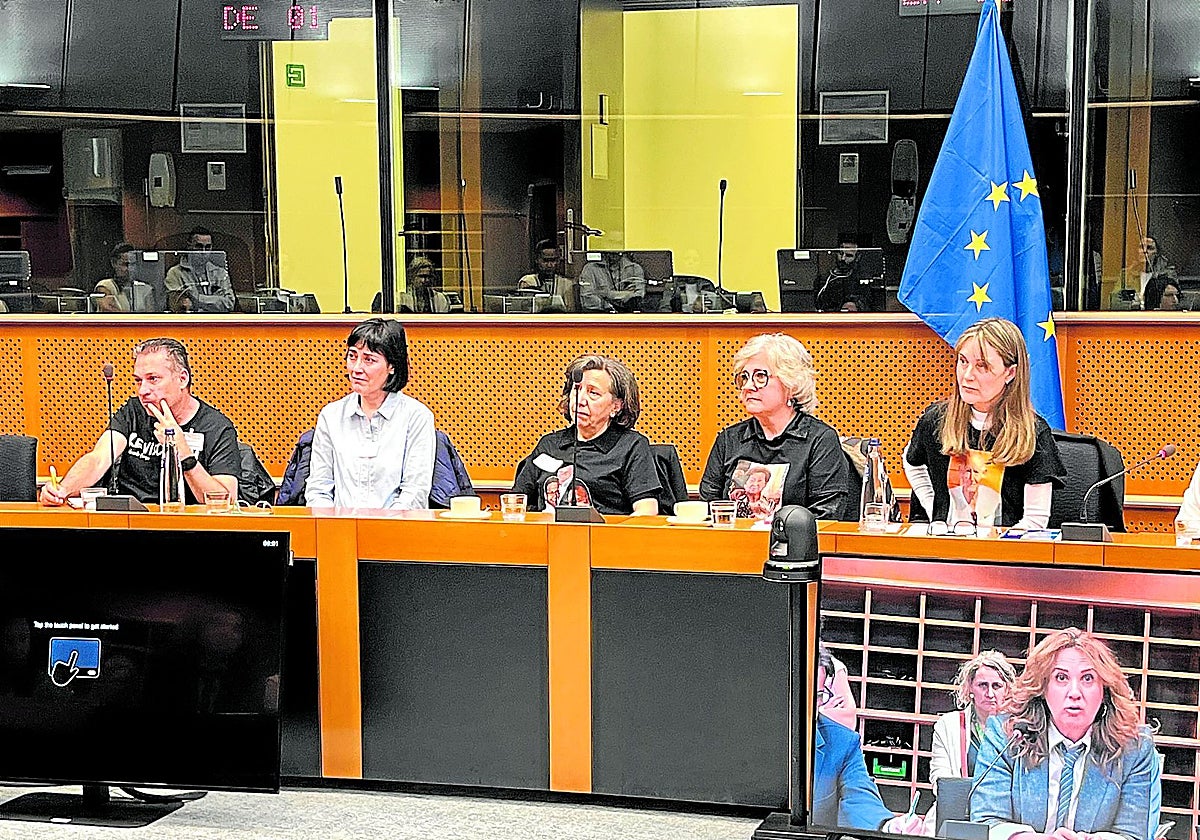 Representantes de las asociaciones de víctimas de la dana en su anterior visita a Bruselas.