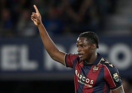 Etta Eyong celebra el gol contra el Real Madrid.