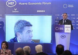 Gan Pampols durante el desayuno informativa.