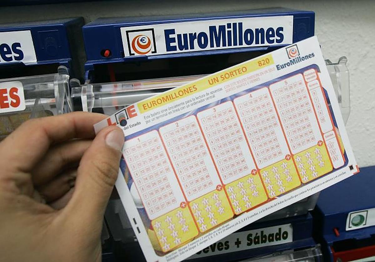 Un boleto de Euromillones, en una imagen de archivo.