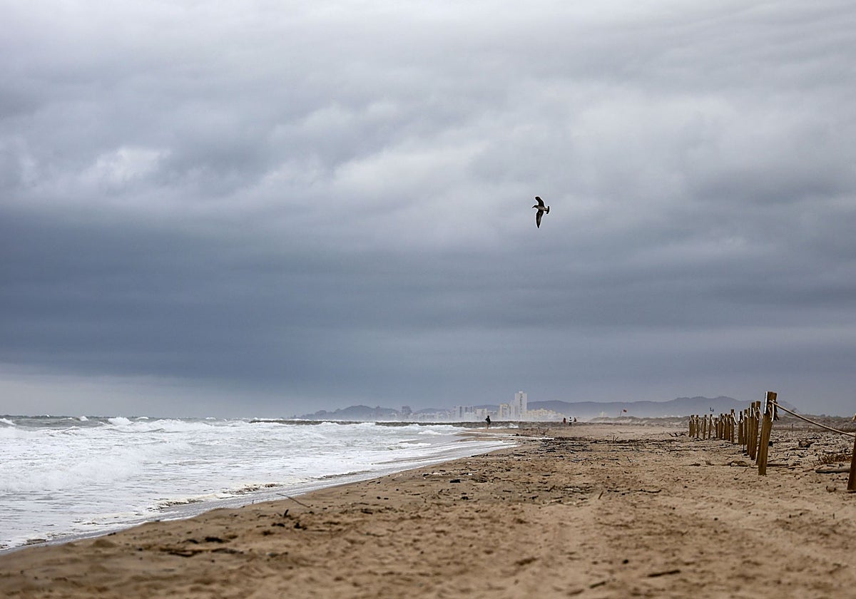 Temporal en las playas de Valencia.