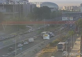 La CV-365 a la altura de Paterna.