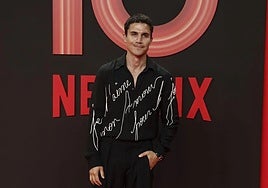 Álex González en la celebración del décimo aniversario de Netflix.