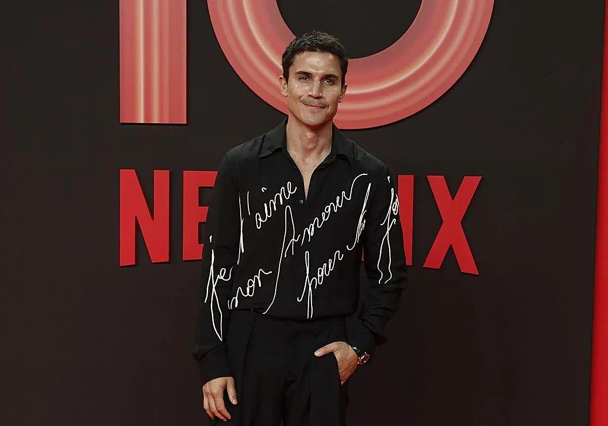 Álex González en la celebración del décimo aniversario de Netflix.