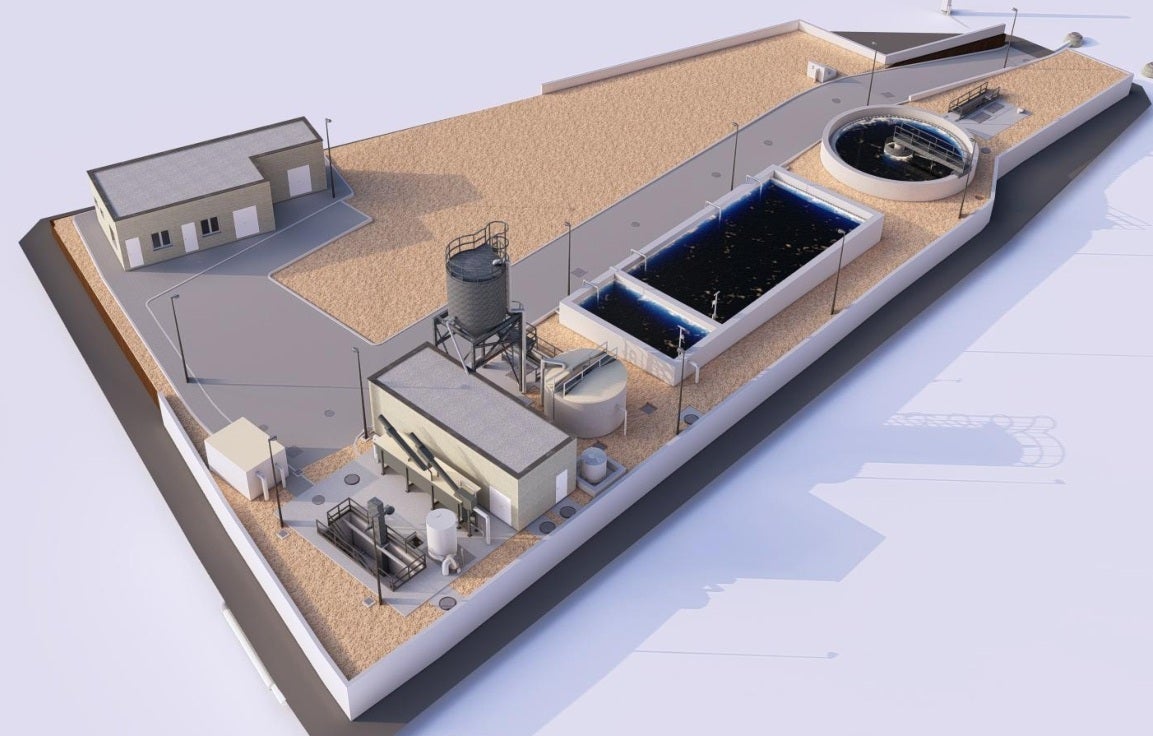 Maqueta de la nueva depuradora de Barxeta.