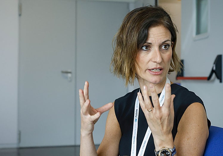 Pilar Domingo-Calap, durante la entrevista en Paterna.