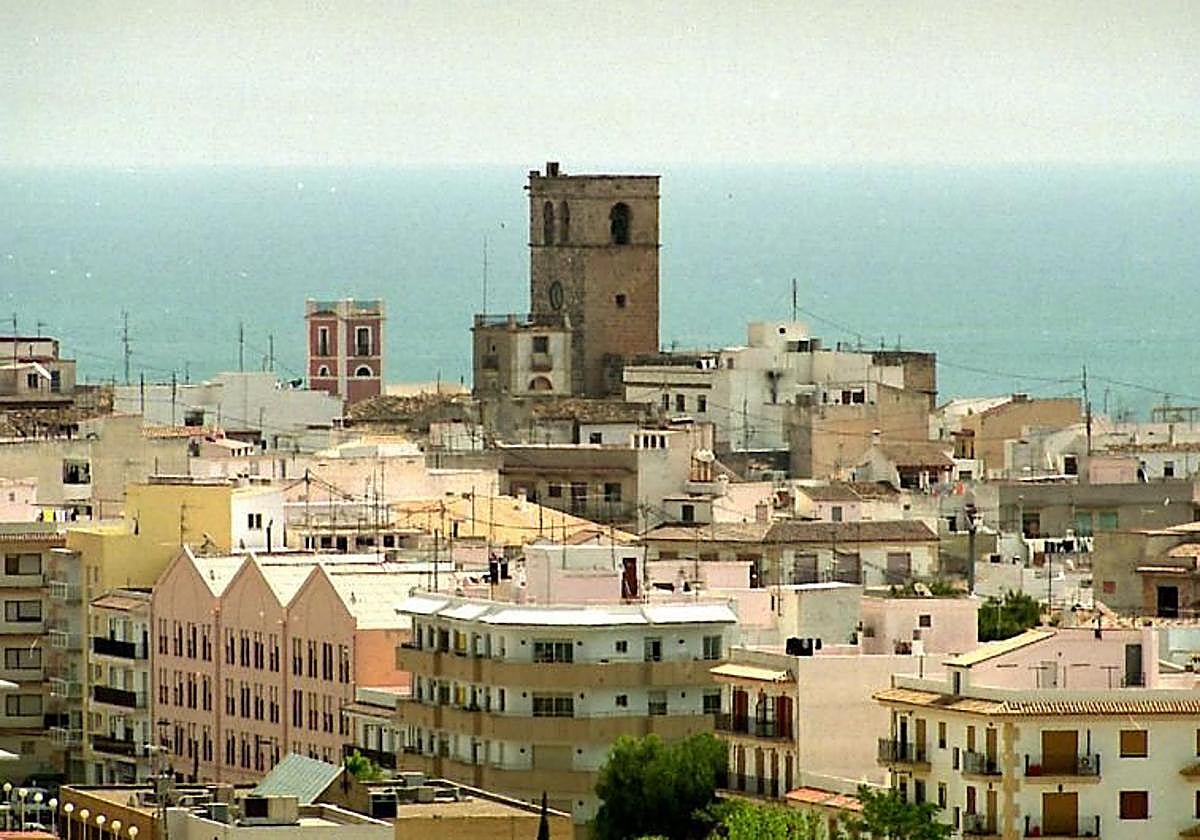 Vista de Xàbia desde el casco antiguo.