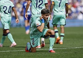 Iván Romero, en el Getafe - Levante.