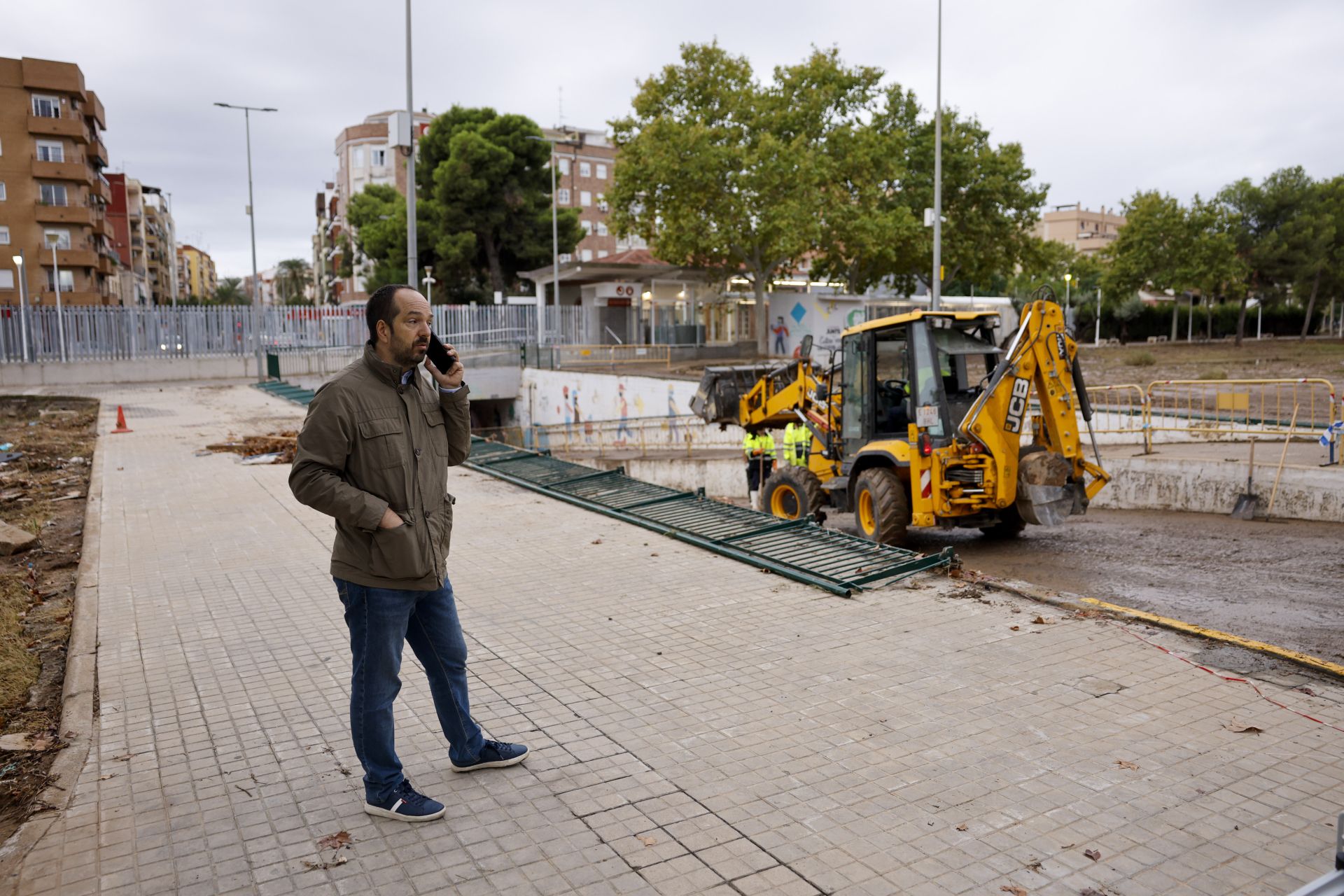 Calles inundadas en la provincia de Valencia por las fuertes lluvias de este lunes