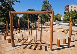 Nuevo parque infantil del barrio de Canterería.