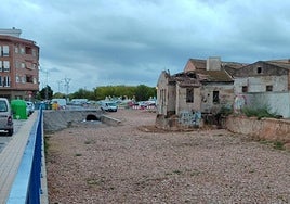 El barranco de la calle Pelayo, la madrugada de este martes.