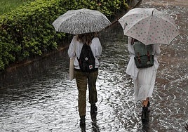 Lluvias en Valencia.