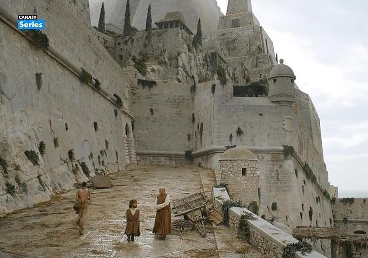 El castillo de Peñíscola en una escena de 'Juego de tronos'.