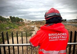 Vigilancia del barranco del Poyo, estos días en Torrent.