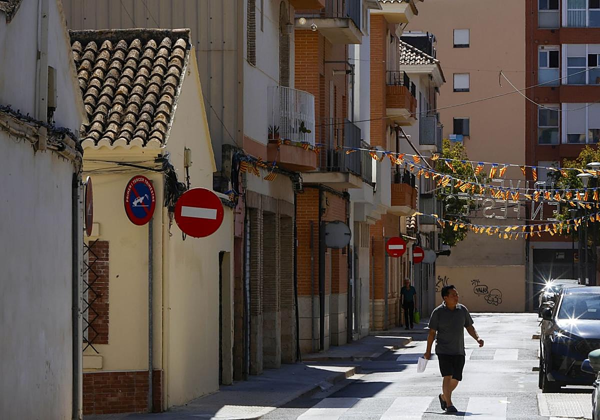 Calle en el barrio de San Ramón de Xirivella.