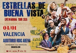 Cartel del concierto que tendrá lugar en el Roig Arena.