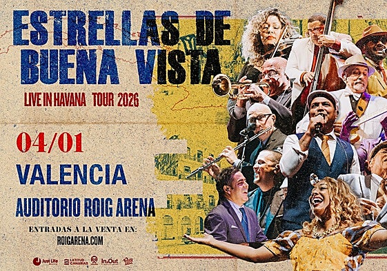Cartel del concierto que tendrá lugar en el Roig Arena.