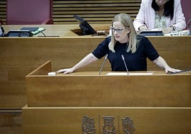 Rosa Peris, del PSPV, en Les Corts.