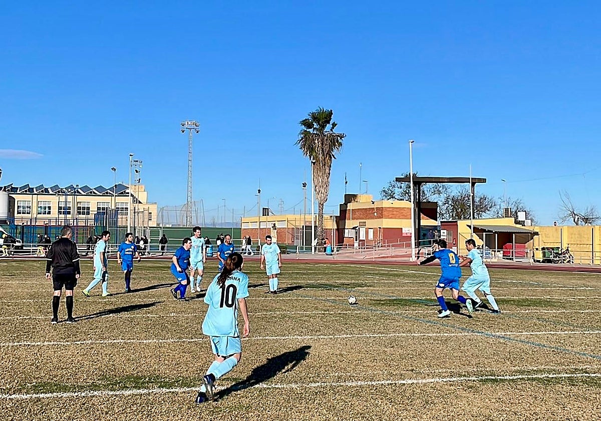 Jugadores de fútbol.