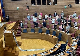Isaura Navarro, de Compromís, durante su intervención