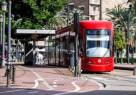 Tranvía de Valencia, en una imagen de archivo.