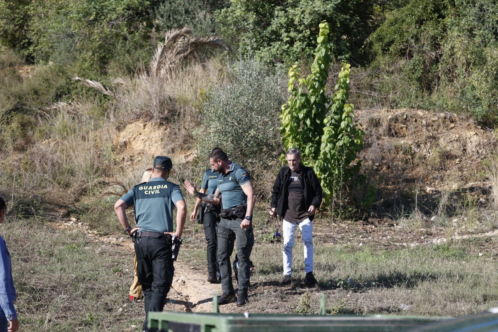 Imágenes de la búsqueda del cadáver calcinado de Bea