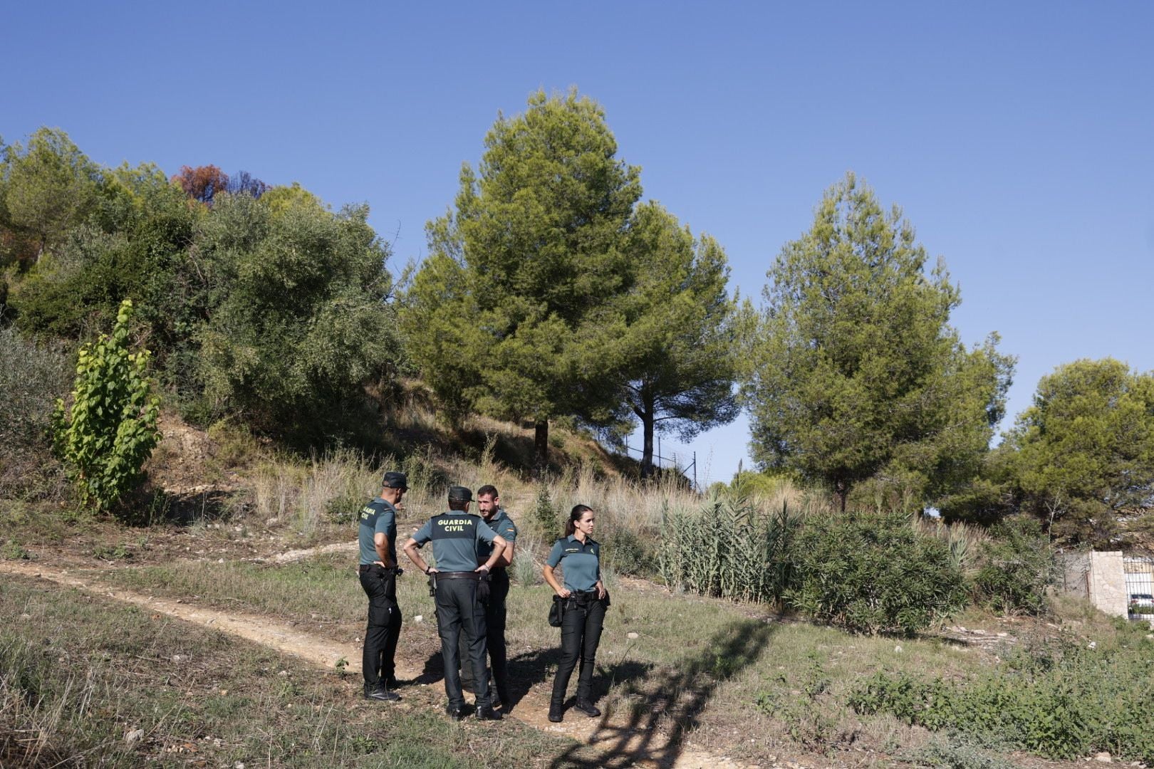 Imágenes de la búsqueda del cadáver calcinado de Bea