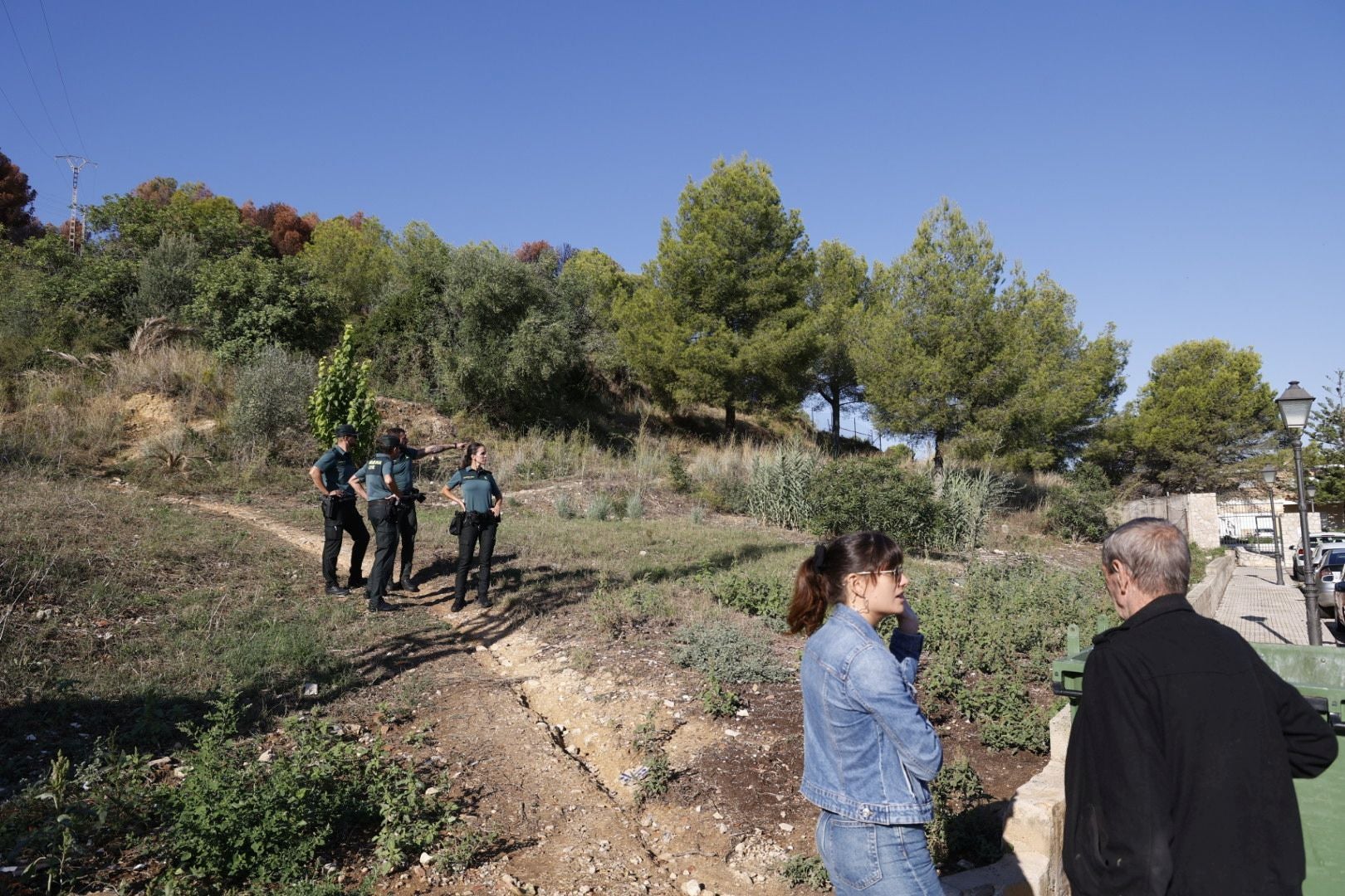 Imágenes de la búsqueda del cadáver calcinado de Bea