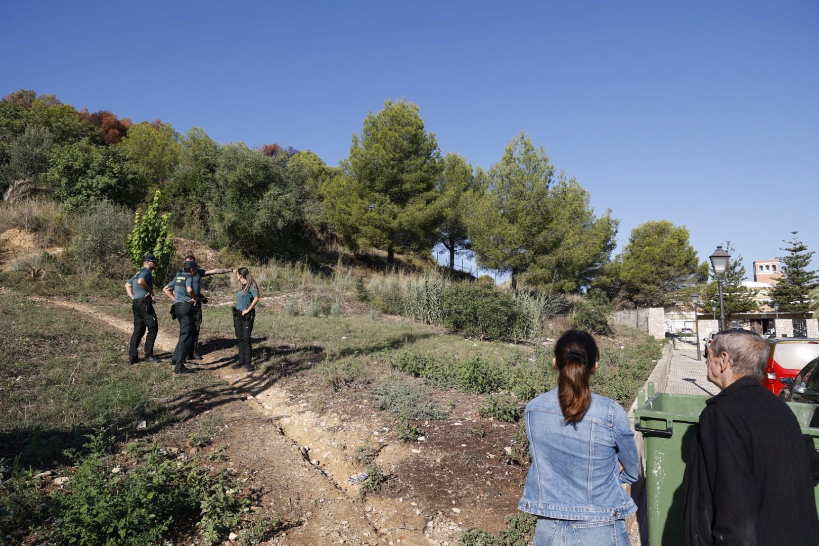Imágenes de la búsqueda del cadáver calcinado de Bea