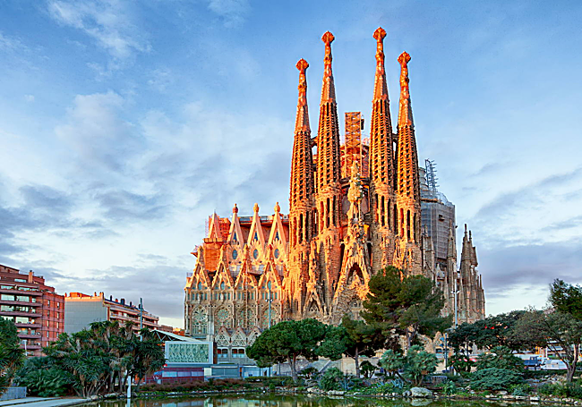 La Sagrada Familia en Barcelona.