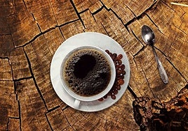 Una taza de delicioso café.