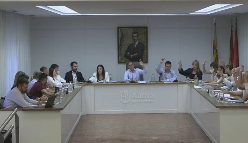 Momento de la votación de las ordenanzas fiscales.