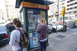 Venta de cupones de la ONCE.